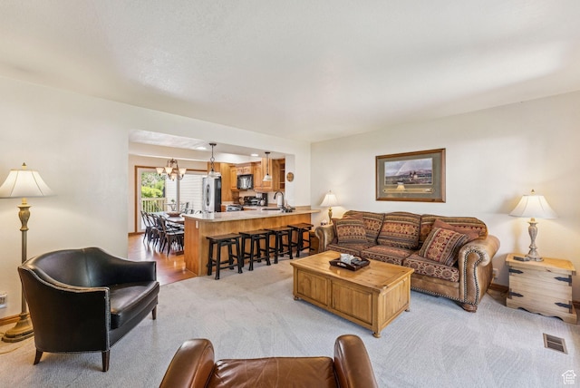 171 Dunlop Ct, Park City, UT 84060 - living room with light colored carpet