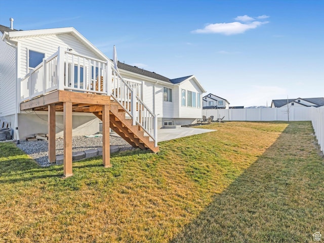 2297 N 250 W, Tooele, UT 84074 - rear view of house with a patio, a deck, and stairway