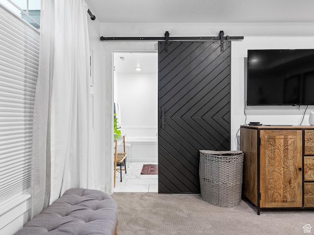 627 S Meade St, Mapleton, UT 84664 - bedroom with a barn door