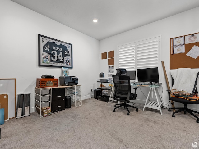 627 S Meade St, Mapleton, UT 84664 - carpeted office with baseboards and recessed lighting