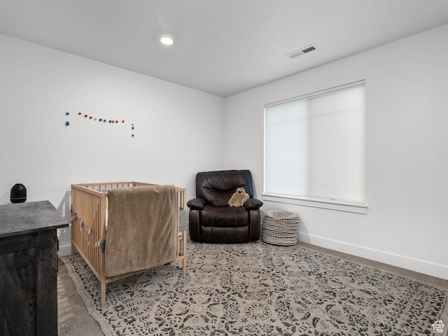 627 S Meade St, Mapleton, UT 84664 - living area featuring light colored carpet and recessed lighting