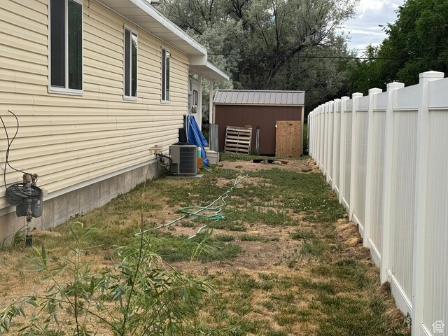 580 E Main St, Myton, UT 84052 - view of yard featuring a storage shed