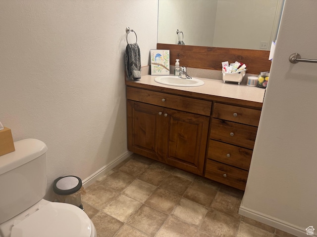 580 E Main St, Myton, UT 84052 - bathroom featuring vanity and toilet