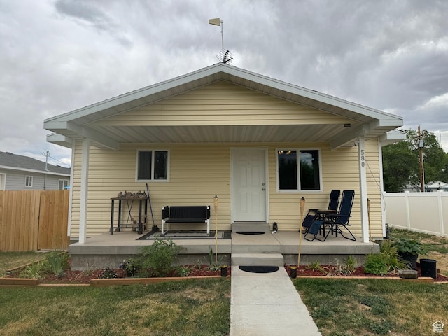 580 E Main St, Myton, UT 84052 - back of property featuring a porch