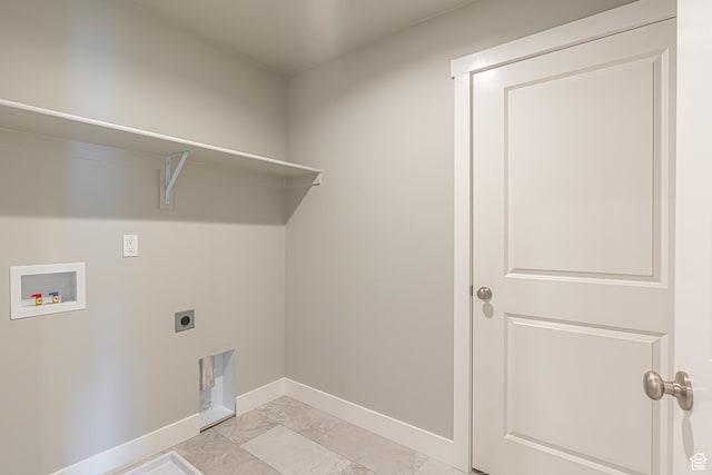 2202 S 1120 W Unit 64, Nibley, UT 84321 - laundry area with electric dryer hookup, light marble finish flooring, and hookup for a washing machine