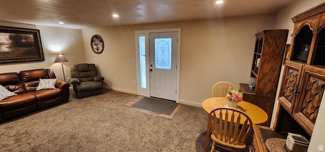 1751 E Canary Way, Eagle Mountain, UT 84005 - carpeted living area featuring recessed lighting