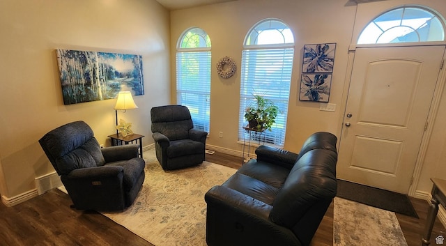 1751 E Canary Way, Eagle Mountain, UT 84005 - living room with wood finished floors and baseboards