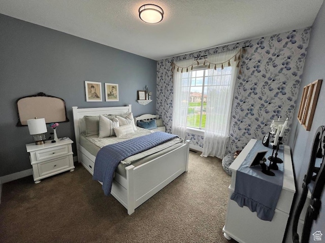 4053 W 3770 S, Wellsville, UT 84339 - bedroom featuring dark colored carpet and a textured ceiling