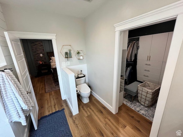 4053 W 3770 S, Wellsville, UT 84339 - bathroom with wood finished floors and a walk in closet