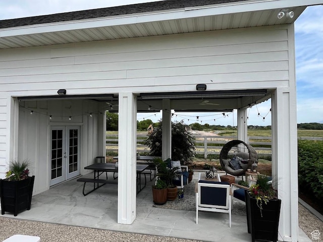 4053 W 3770 S, Wellsville, UT 84339 - view of patio featuring french doors
