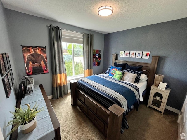 4053 W 3770 S, Wellsville, UT 84339 - bedroom featuring carpet flooring and a textured ceiling