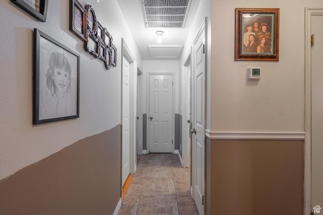 737 Carma Way, Washington, UT 84780 - hall featuring tile patterned floors and attic access