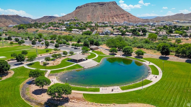 737 Carma Way, Washington, UT 84780 - aerial perspective of suburban area with a water and mountain view