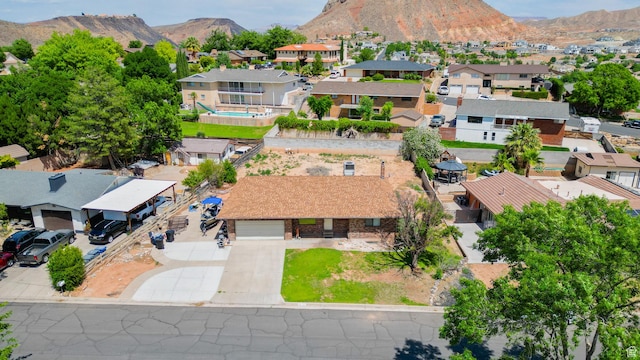 737 Carma Way, Washington, UT 84780 - aerial view of residential area featuring a mountainous background