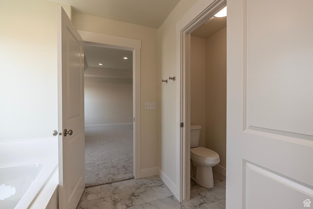 2281 S 1050 W Unit 97, Nibley, UT 84321 - bathroom with marble look tiles and recessed lighting