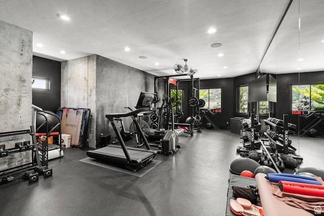 1643 E Box Elder Dr, Alpine, UT 84004 - workout area with recessed lighting