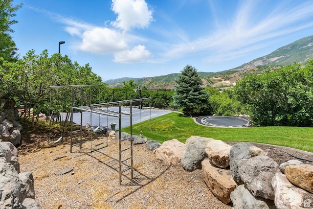 1643 E Box Elder Dr, Alpine, UT 84004 - view of green lawn with a mountain view