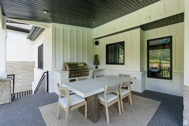 1643 E Box Elder Dr, Alpine, UT 84004 - view of patio / terrace featuring outdoor dining area and area for grilling