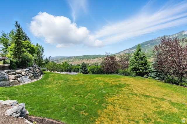 1643 E Box Elder Dr, Alpine, UT 84004 - view of yard with a mountain view