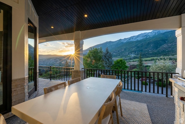 1643 E Box Elder Dr, Alpine, UT 84004 - balcony featuring a mountain view and outdoor dining space
