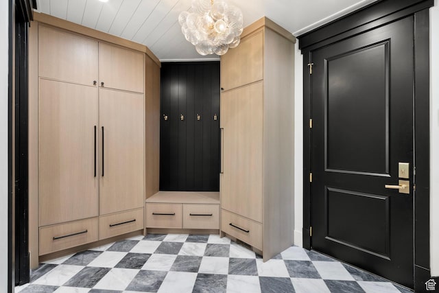 1643 E Box Elder Dr, Alpine, UT 84004 - foyer entrance featuring a chandelier and light floors