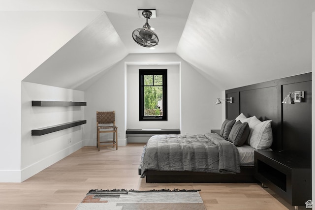 1643 E Box Elder Dr, Alpine, UT 84004 - bedroom featuring light wood-style floors and lofted ceiling