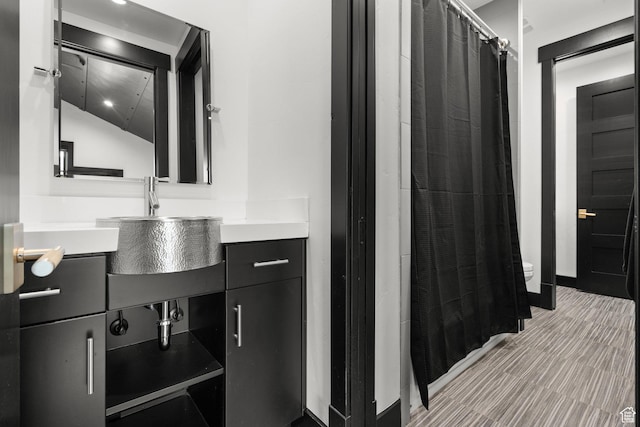 1643 E Box Elder Dr, Alpine, UT 84004 - bathroom featuring vanity and a shower with curtain