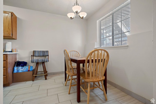 835 E 500 N, Spanish Fork, UT 84660 - dining space featuring a chandelier and baseboards