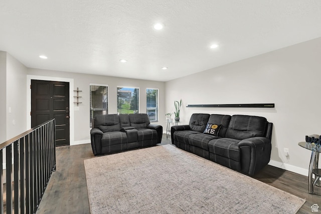 122 W 5300 S, Washington Terrace, UT 84405 - living area with dark wood finished floors and recessed lighting