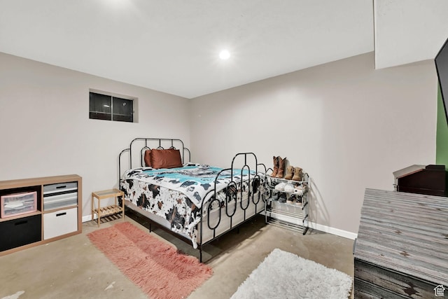 122 W 5300 S, Washington Terrace, UT 84405 - bedroom with unfinished concrete flooring and baseboards