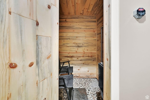 122 W 5300 S, Washington Terrace, UT 84405 - relaxing sauna featuring wood ceiling and wooden walls
