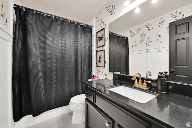 122 W 5300 S, Washington Terrace, UT 84405 - full bath featuring vanity, tile patterned flooring, and curtained shower