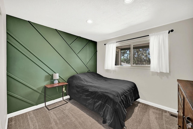 122 W 5300 S, Washington Terrace, UT 84405 - bedroom with carpet floors, recessed lighting, and a textured ceiling