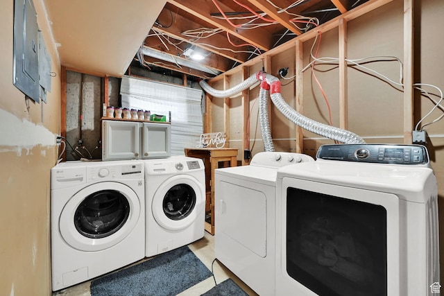 122 W 5300 S, Washington Terrace, UT 84405 - washroom with washer and clothes dryer and electric panel
