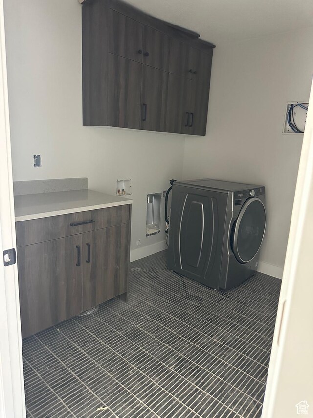 2613 S 2430 W Unit 111, Syracuse, UT 84075 - washroom with cabinet space and washer / clothes dryer
