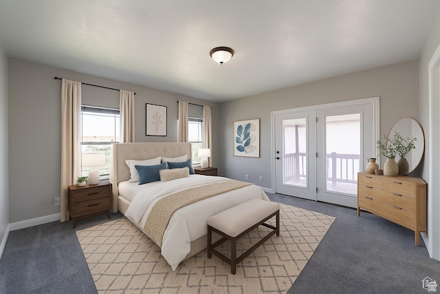 271 E Eagle Ridge Dr, North Salt Lake, UT 84054 - bedroom featuring access to exterior and light carpet