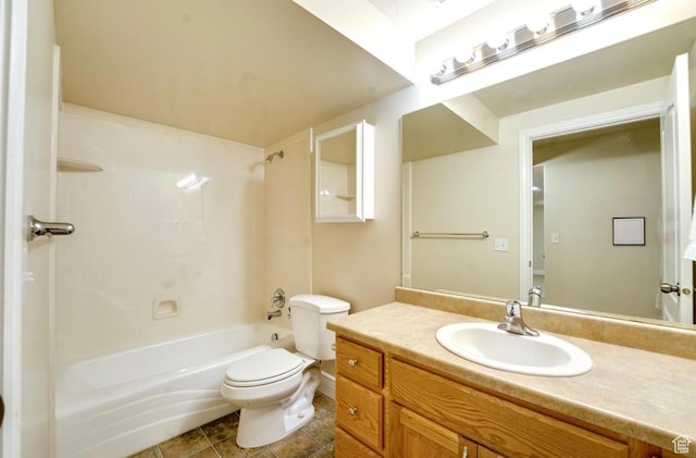1017 E 450 N Cir N, American Fork, UT 84003 - bathroom featuring vanity, bathing tub / shower combination, and tile patterned flooring