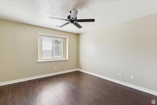 3119 N Whitetail Dr Unit 85, Layton, UT 84040 - spare room featuring dark wood-type flooring, ceiling fan, and a textured ceiling