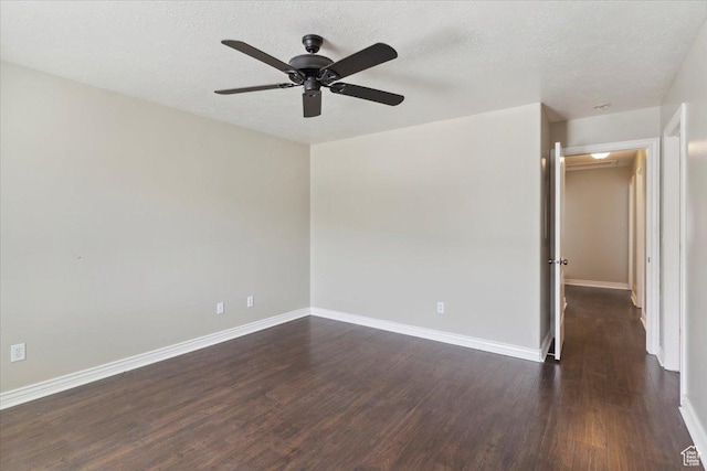 3119 N Whitetail Dr Unit 85, Layton, UT 84040 - spare room featuring a ceiling fan, dark wood finished floors, and a textured ceiling