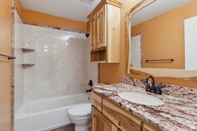 3146 N 750 W, Pleasant View, UT 84414 - full bathroom featuring vanity,  shower combination, and a textured ceiling