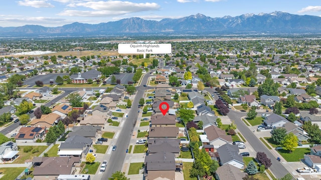 6097 W Cedar Hill Rd S, West Jordan, UT 84081 - aerial perspective of suburban area with a mountain backdrop