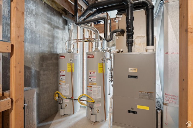 3712 N 250 E, Enoch, UT 84721 - utility room with gas water heater