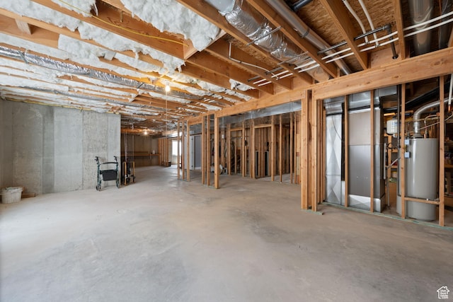 3712 N 250 E, Enoch, UT 84721 - unfinished below grade area with water heater