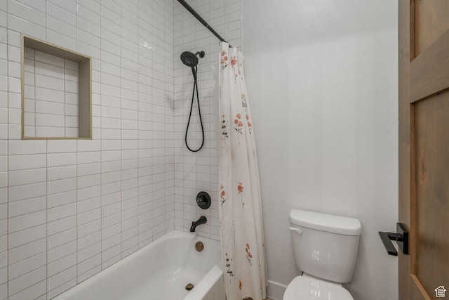 330 N Haystack Mountain Dr, Heber City, UT 84032 - full bathroom featuring shower / bathtub combination with curtain and toilet