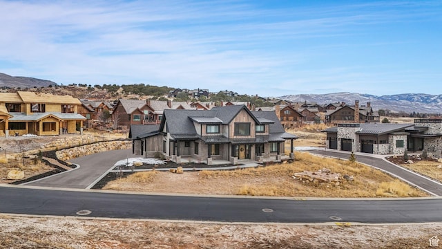 330 N Haystack Mountain Dr, Heber City, UT 84032 - townhome / multi-family property featuring a residential view, a standing seam roof, a metal roof, driveway, and a mountain view