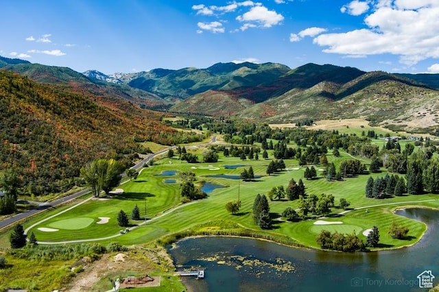 330 N Haystack Mountain Dr, Heber City, UT 84032 - aerial view of a golf course and a water and mountain view