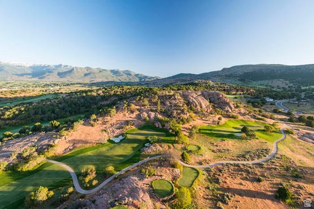 330 N Haystack Mountain Dr, Heber City, UT 84032 - aerial overview of property's location featuring a mountain backdrop and a golf course