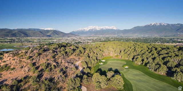 330 N Haystack Mountain Dr, Heber City, UT 84032 - aerial overview of property's location featuring mountains and a golf club