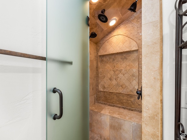 3228 N Brook Ln W, Provo, UT 84604 - bathroom with tiled shower