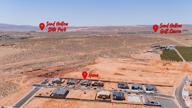 4783 W 2020 S, Hurricane, UT 84737 - aerial view of property's location featuring rural landscape and a desert landscape